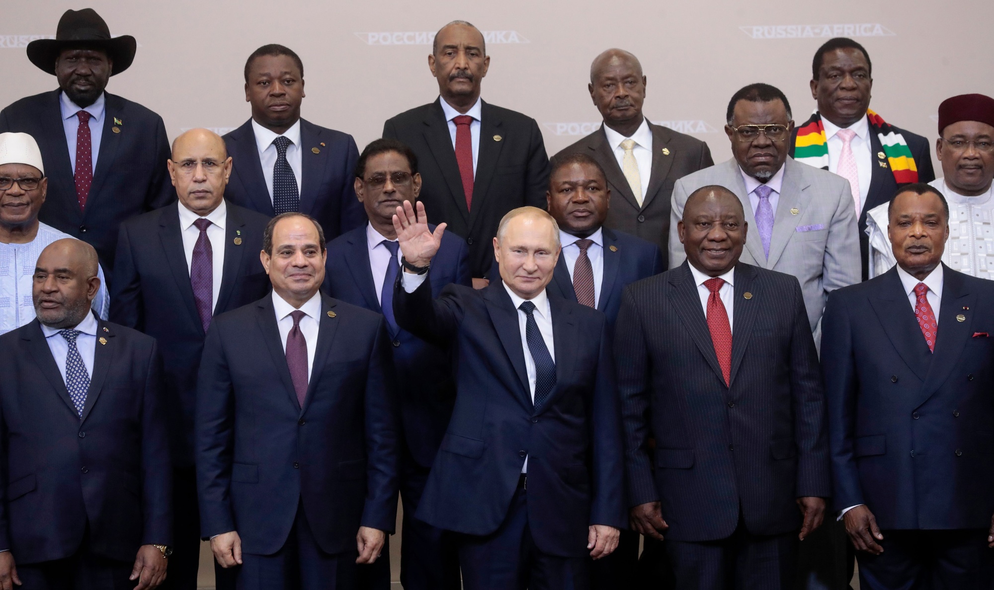 African leaders meet Putin in Russia before BRICS summit