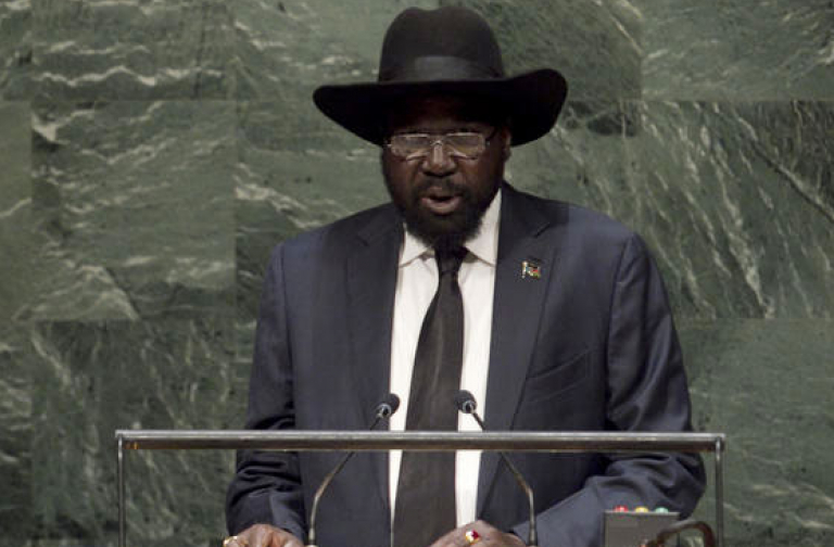 South Sudan president urges UN Security Council to lift arms embargo