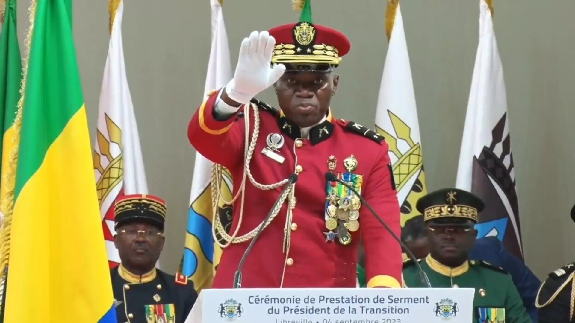 Gabon’s military leader turns down presidential salary