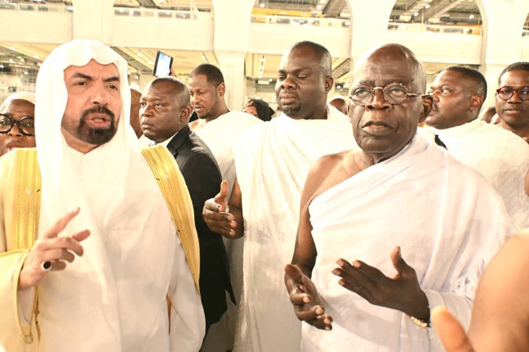 Tinubu performs Umrah, prays for Allah’s guidance