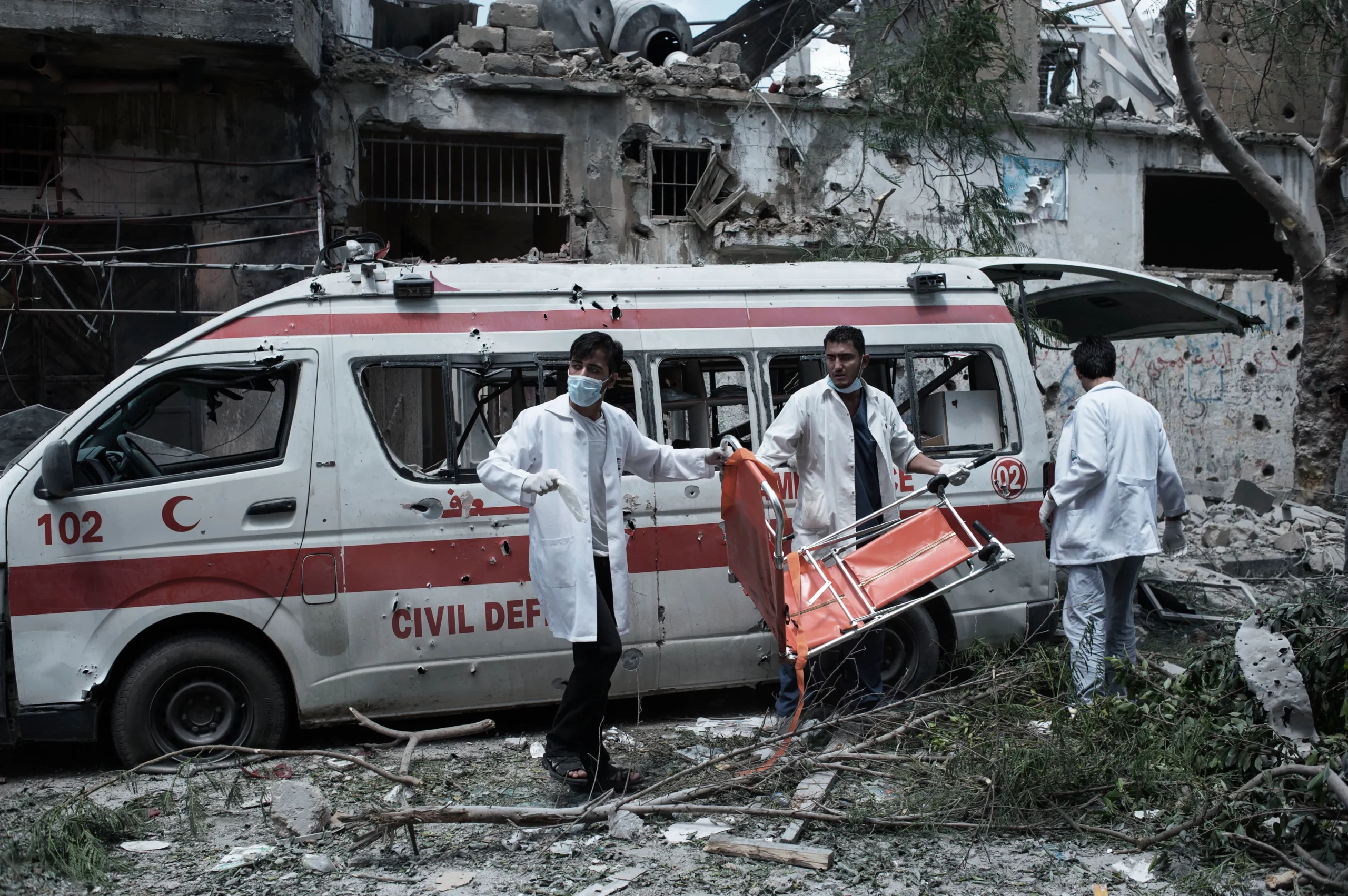 Medics, ambulances in Gaza continue to come under Israeli fire