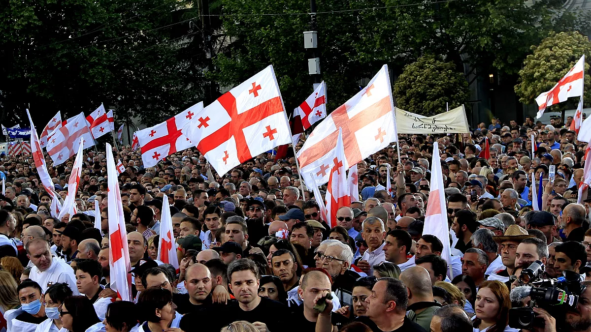 EU aspirations at risk: Thousands rally against Georgia’s NGO bill