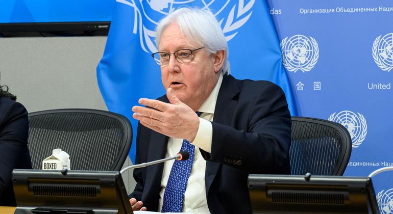 UN relief chief warns Sudan nearing tipping point