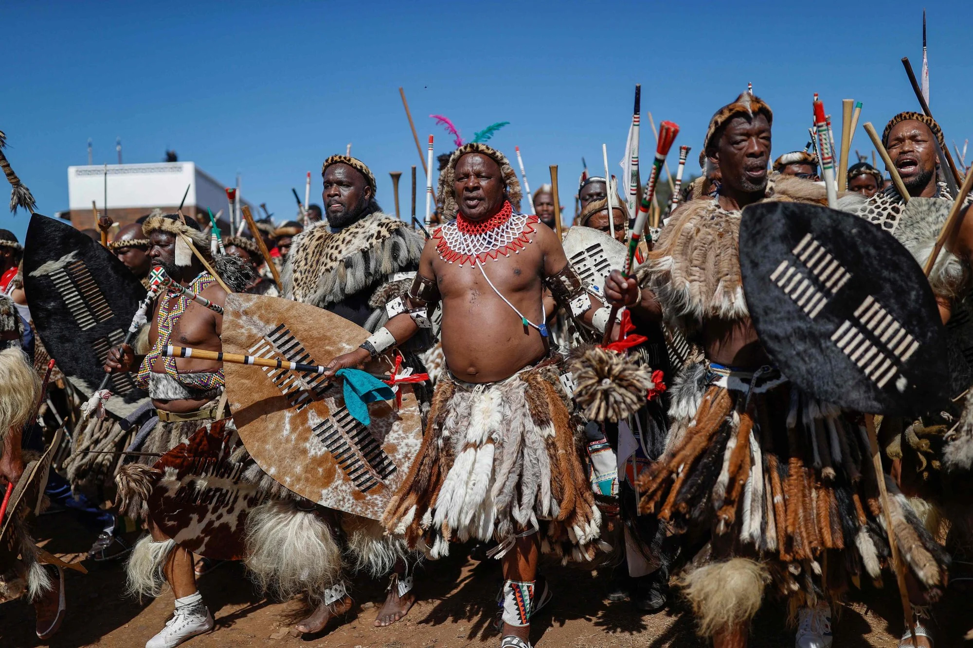 Zulu king dares critic to a traditional stick fight after palace spending row