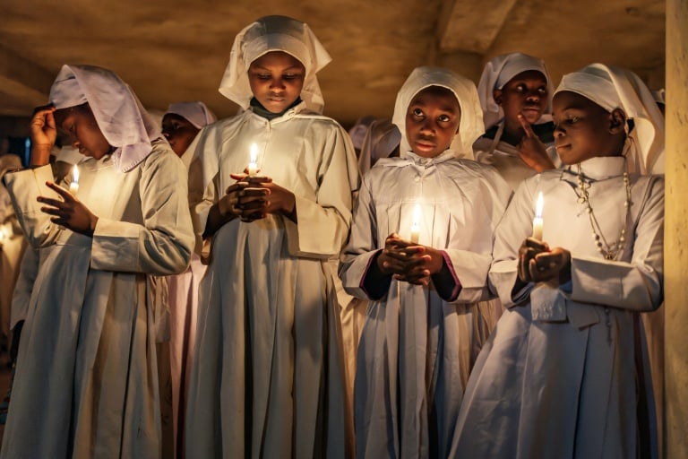Worshippers in Kenya celebrate the birth of the Black Messiah