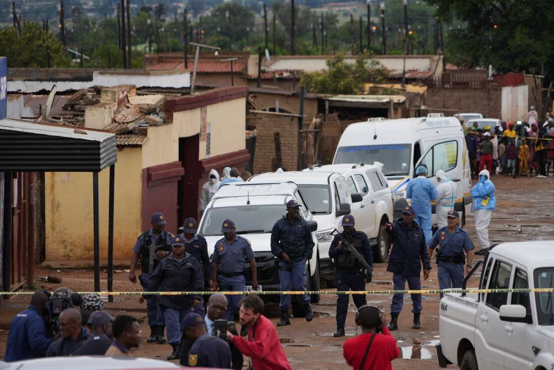 South African police arrest suspect after pub shooting kills 12
