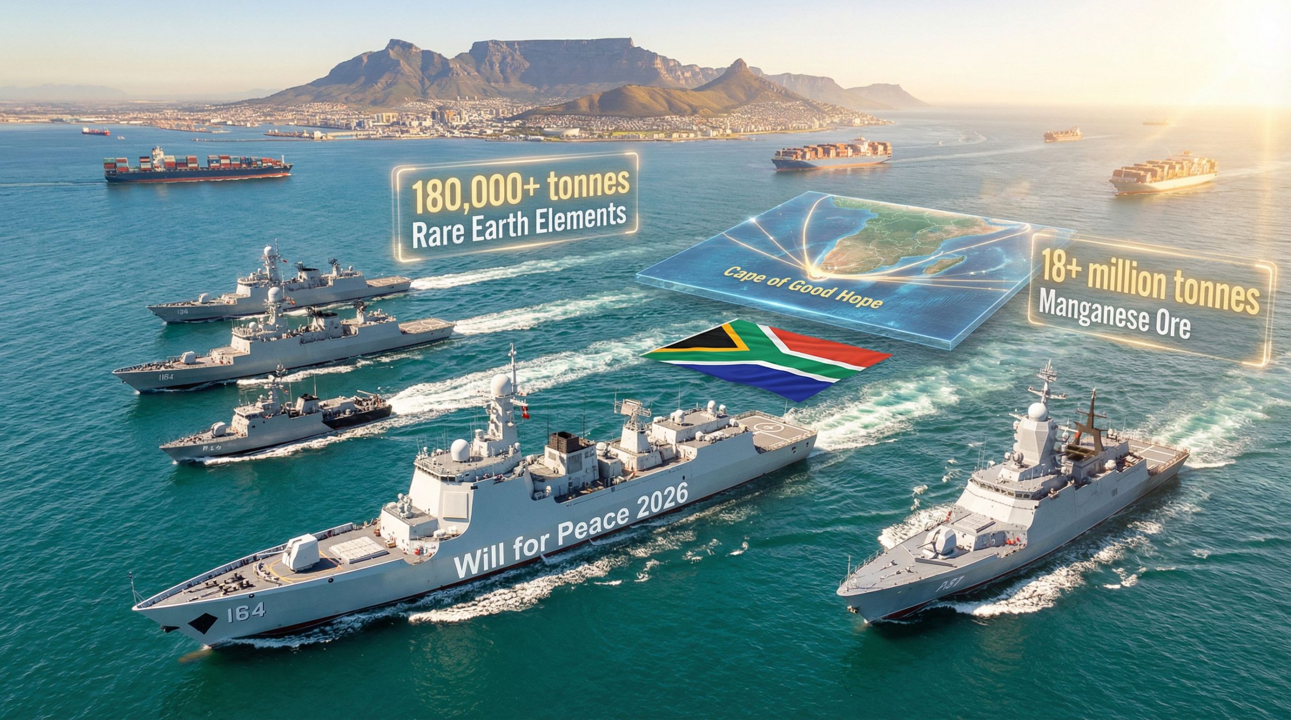 South Africa hosts Russia, China and Iran in sensitive naval drill
