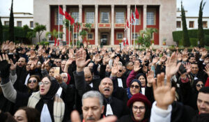 Moroccan lawyers protest draft law in Rabat
