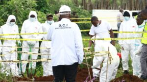 Dozens of bodies, mostly infants, exhumed from mass grave in Kenya