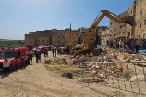 Five-storey building crumbles in Morocco leaving nine dead