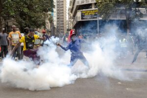 Kenya police disperse anti-France protesters near Nairobi summit