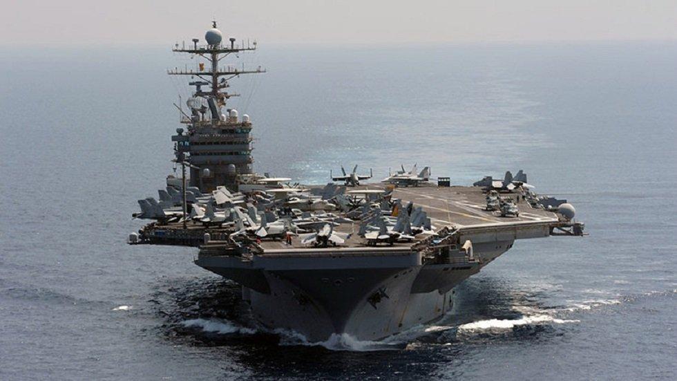 US says aircraft carrier enforcing naval blockade on Iran