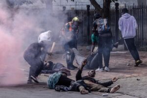 Kenyan police fire tear gas at protesters marking deadly 2024 rallies