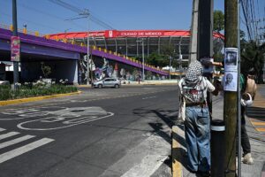 Families of Mexico’s disappeared protest World Cup spectacle
