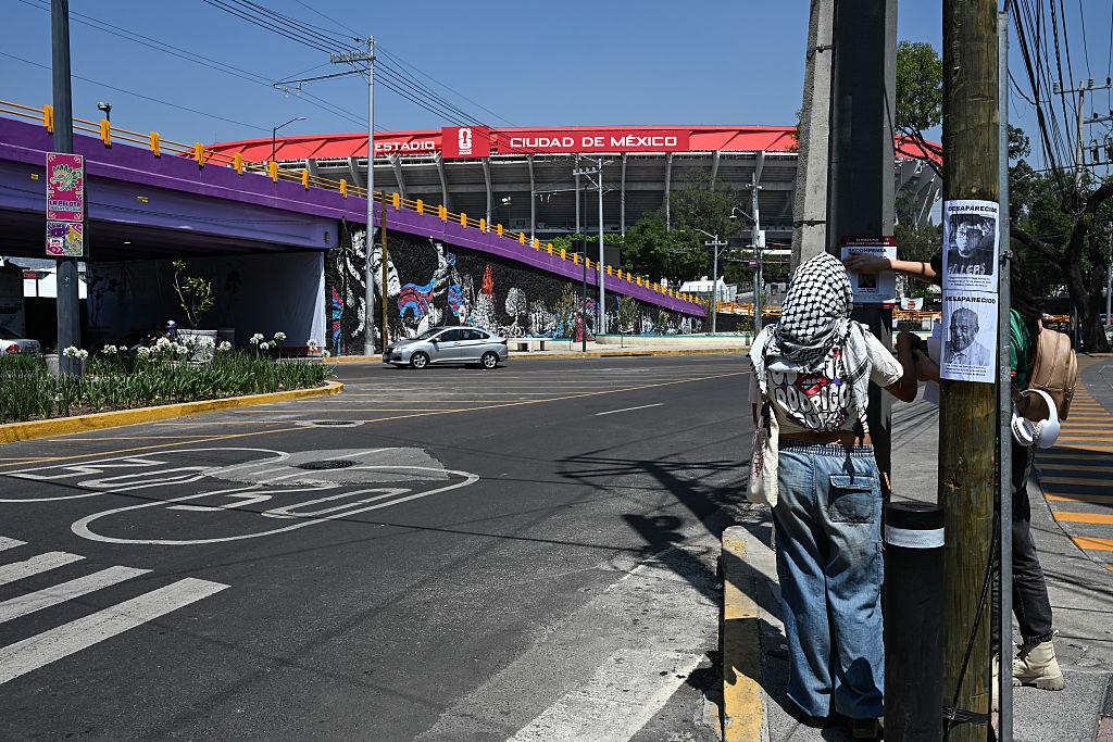 Families of Mexico’s disappeared protest World Cup spectacle