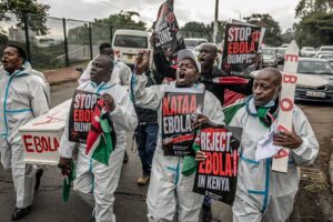 Kenya protester killed as anger grows over US Ebola facility