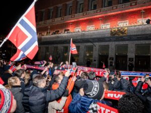 Norway fans celebrate World Cup win by trashing Oslo