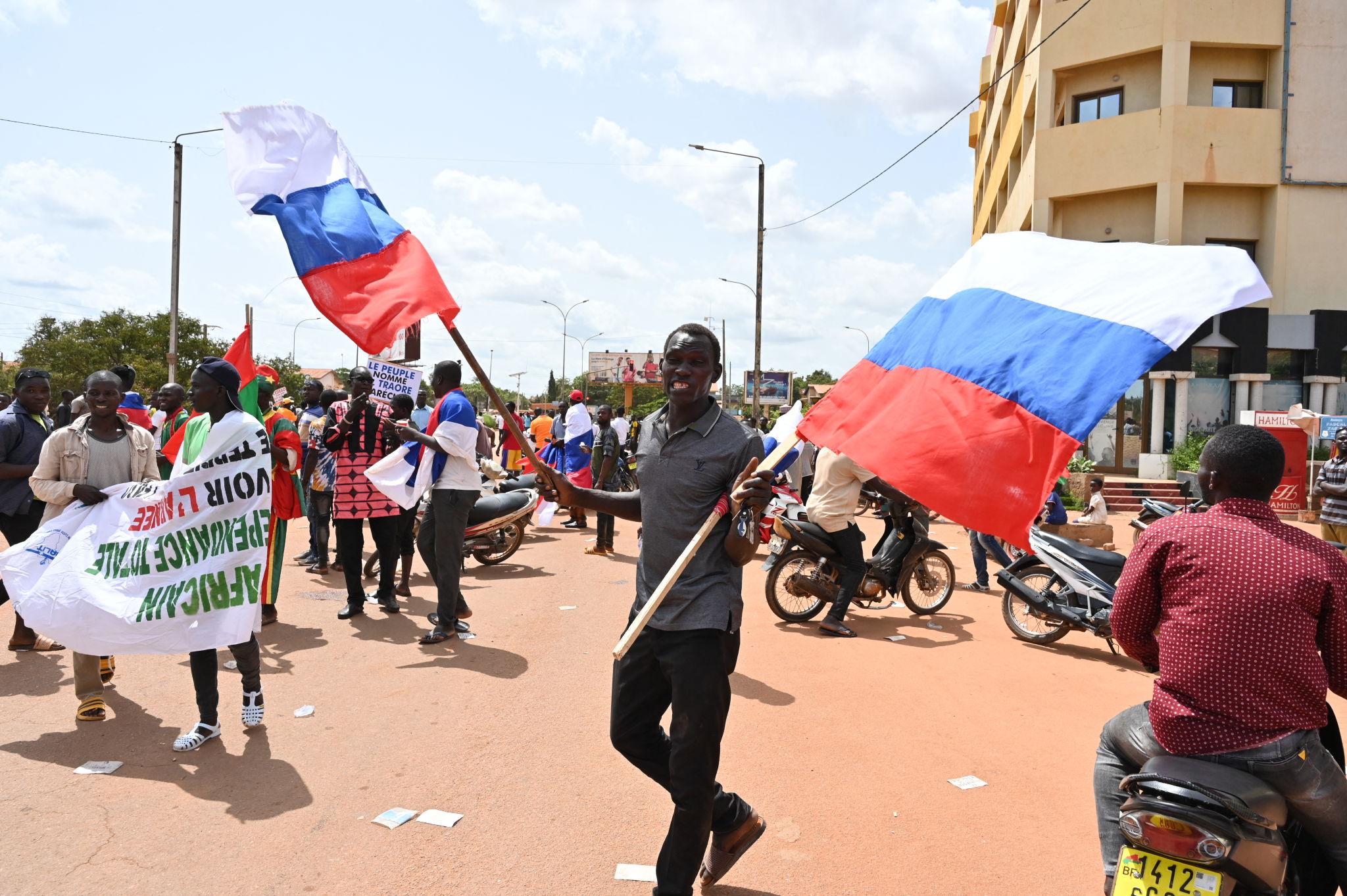 African youth increasingly favour Russia over France, poll shows