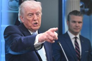 Trump ‘bopping along’ as Iran war threatens to burn region