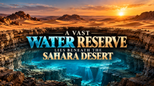 A vast water reserve lies beneath the Sahara Desert