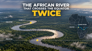 The African river that crosses the Equator twice