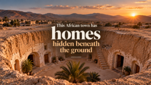 This African town has homes hidden beneath the ground