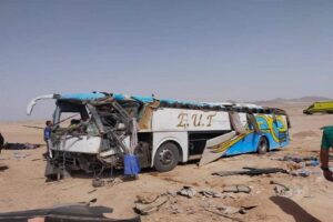 Egypt bus crash kills at least 22 in South Sinai