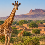 Niger is home to giraffes living alongside villages