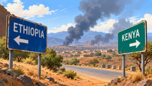 Tens of thousands flee Ethiopia fighting into Kenya