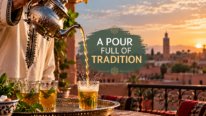 Why is Moroccan tea poured from so high?
