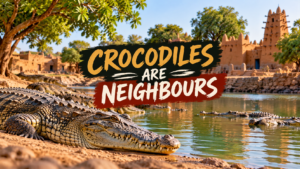 The African village where humans and crocodiles live together